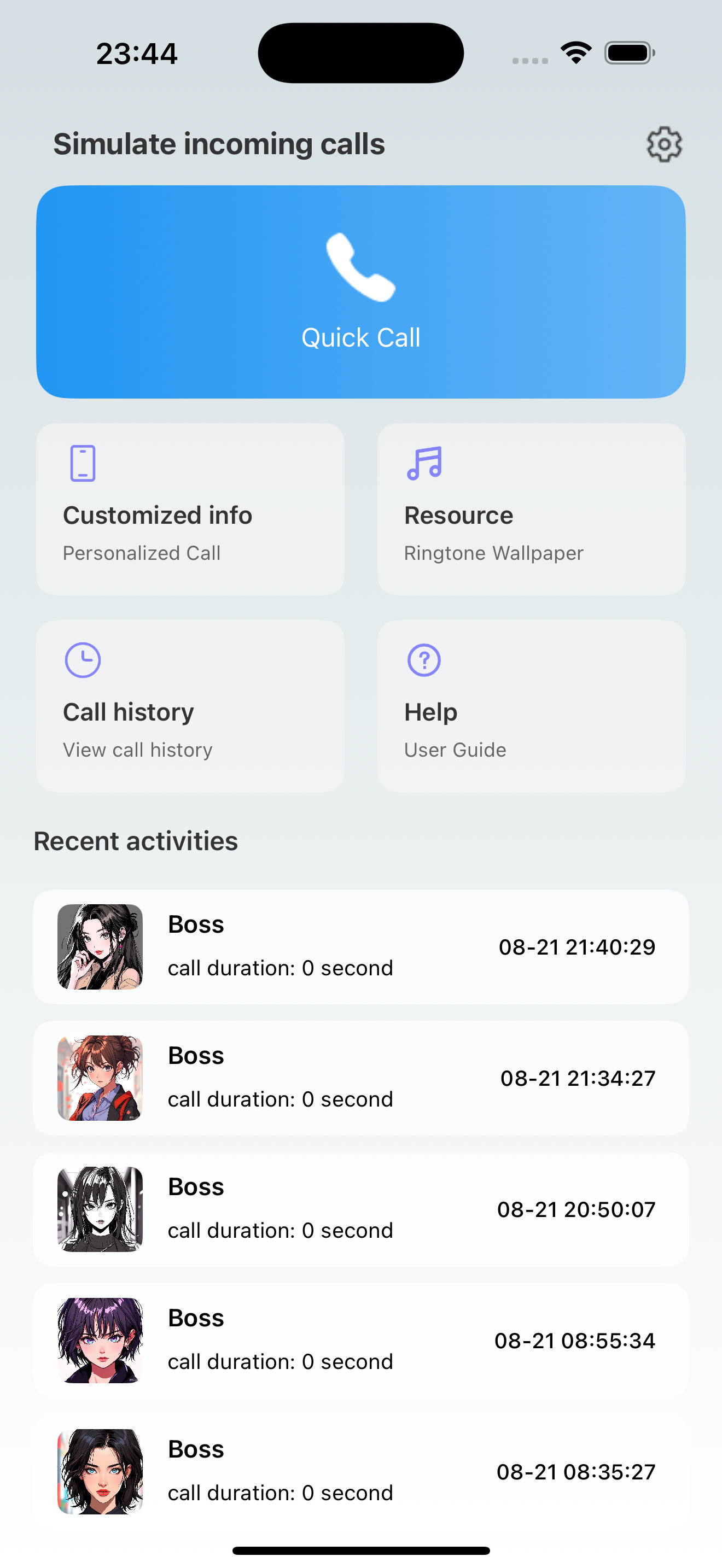 Fake Call Pro - Escape Awkward App Screenshot